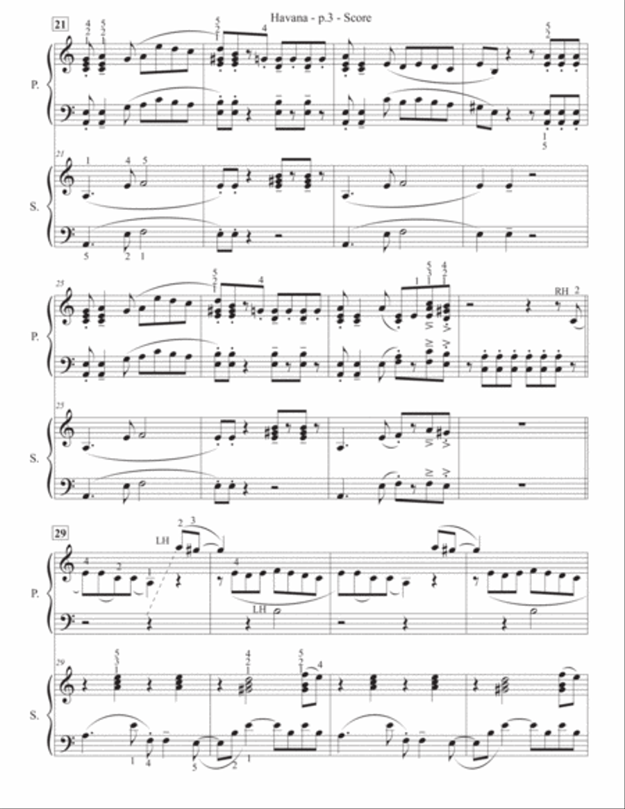 Havana Piano scores gallery preview page 4