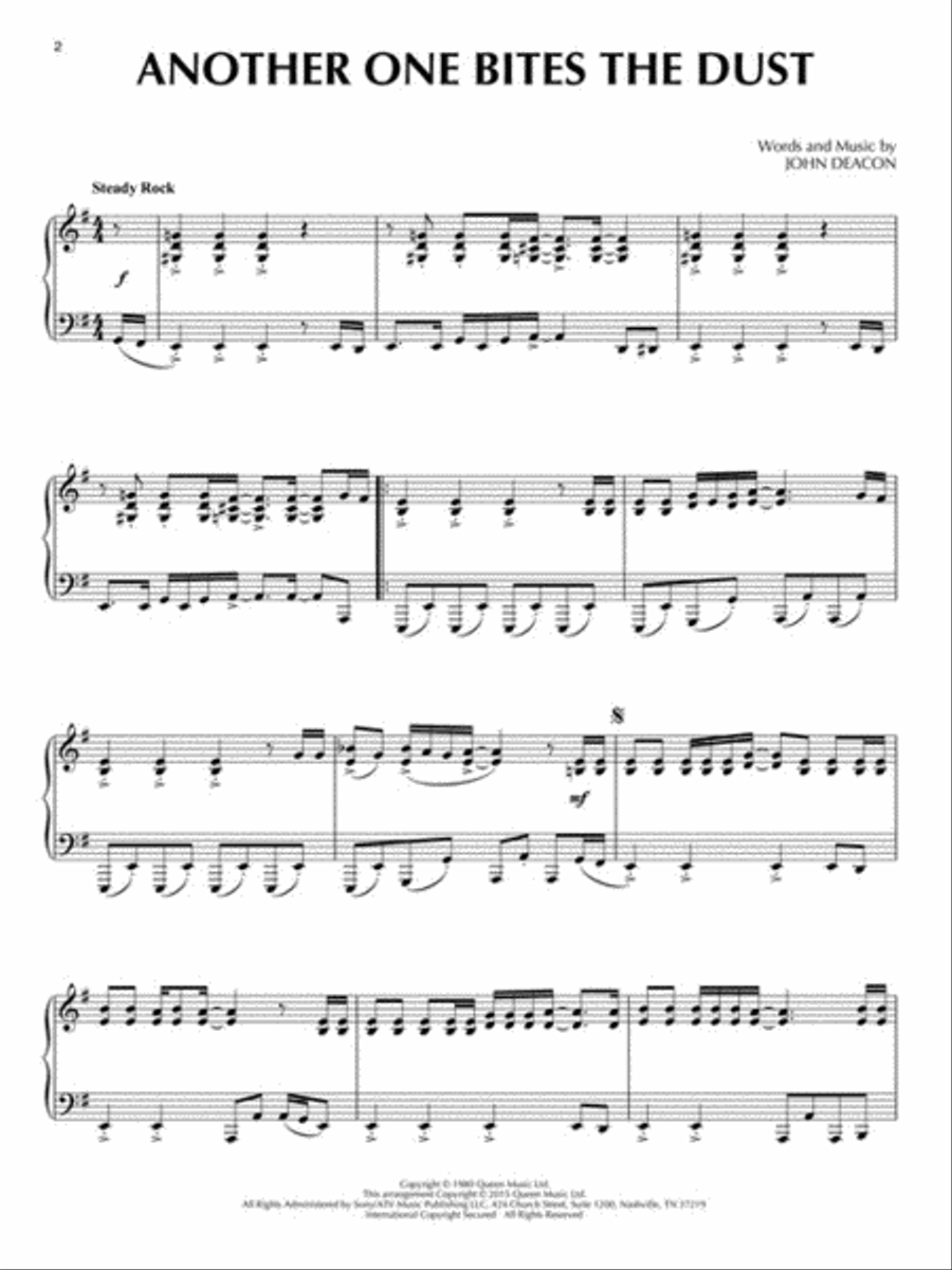 Queen – Piano Solo Collection Piano Solo scores gallery preview page 4