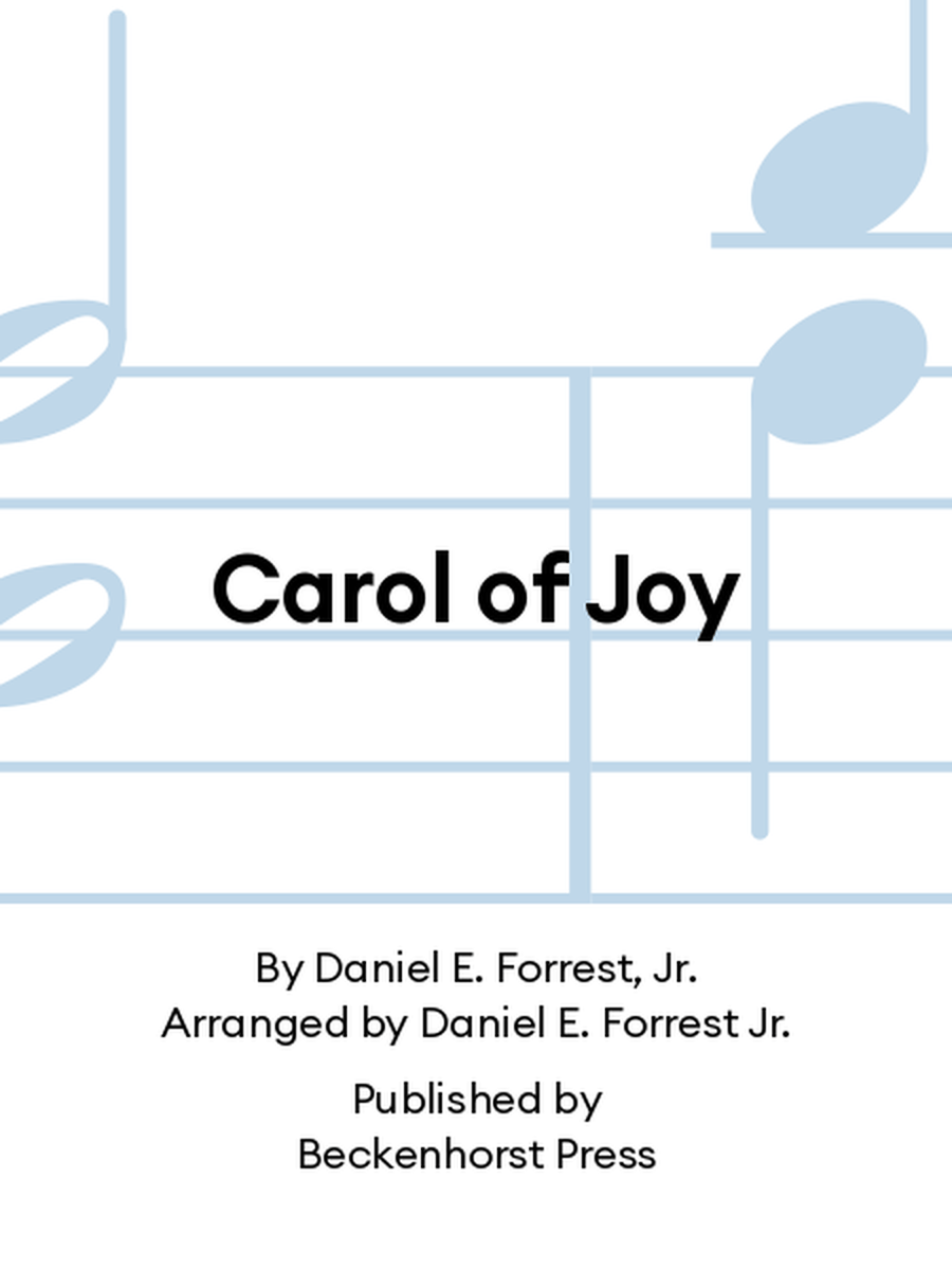 Book cover for Carol of Joy