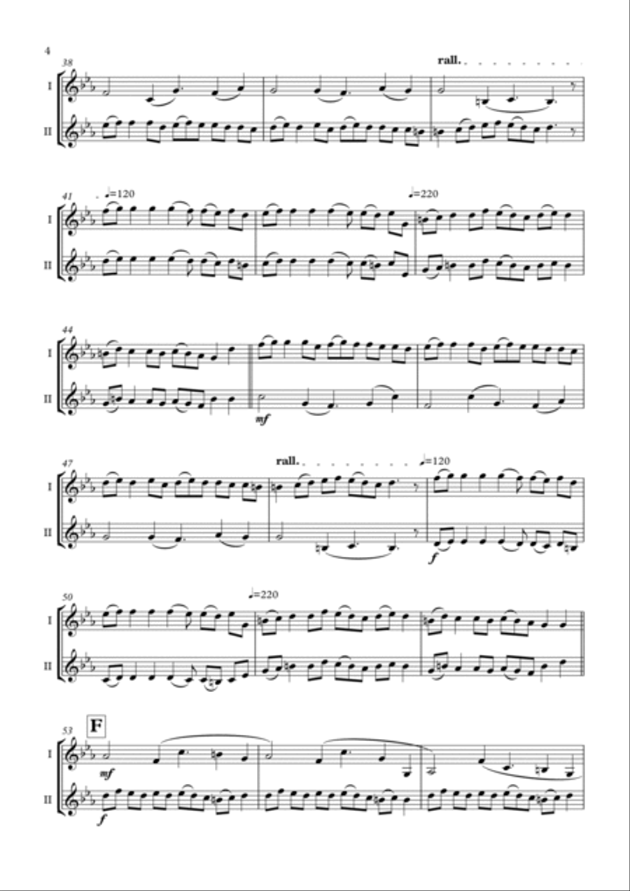 Krivo Sandovsko Horo Krivo Sandovsko Horo String Duet scores gallery preview page 4