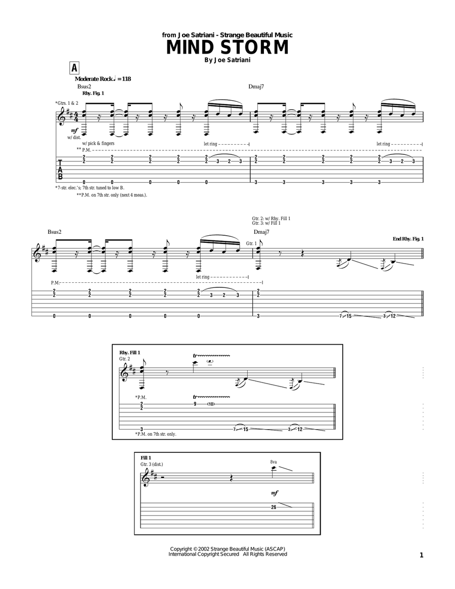 Mind Storm Acoustic Guitar scores gallery preview page 1