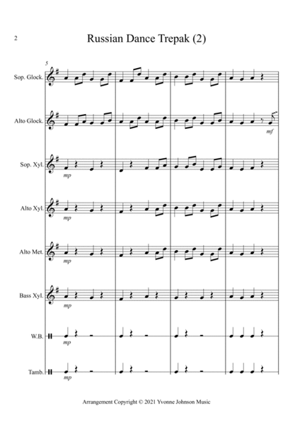 Russian Dance Trepak - For Orff Ensemble (Easier Arrangement) image number null