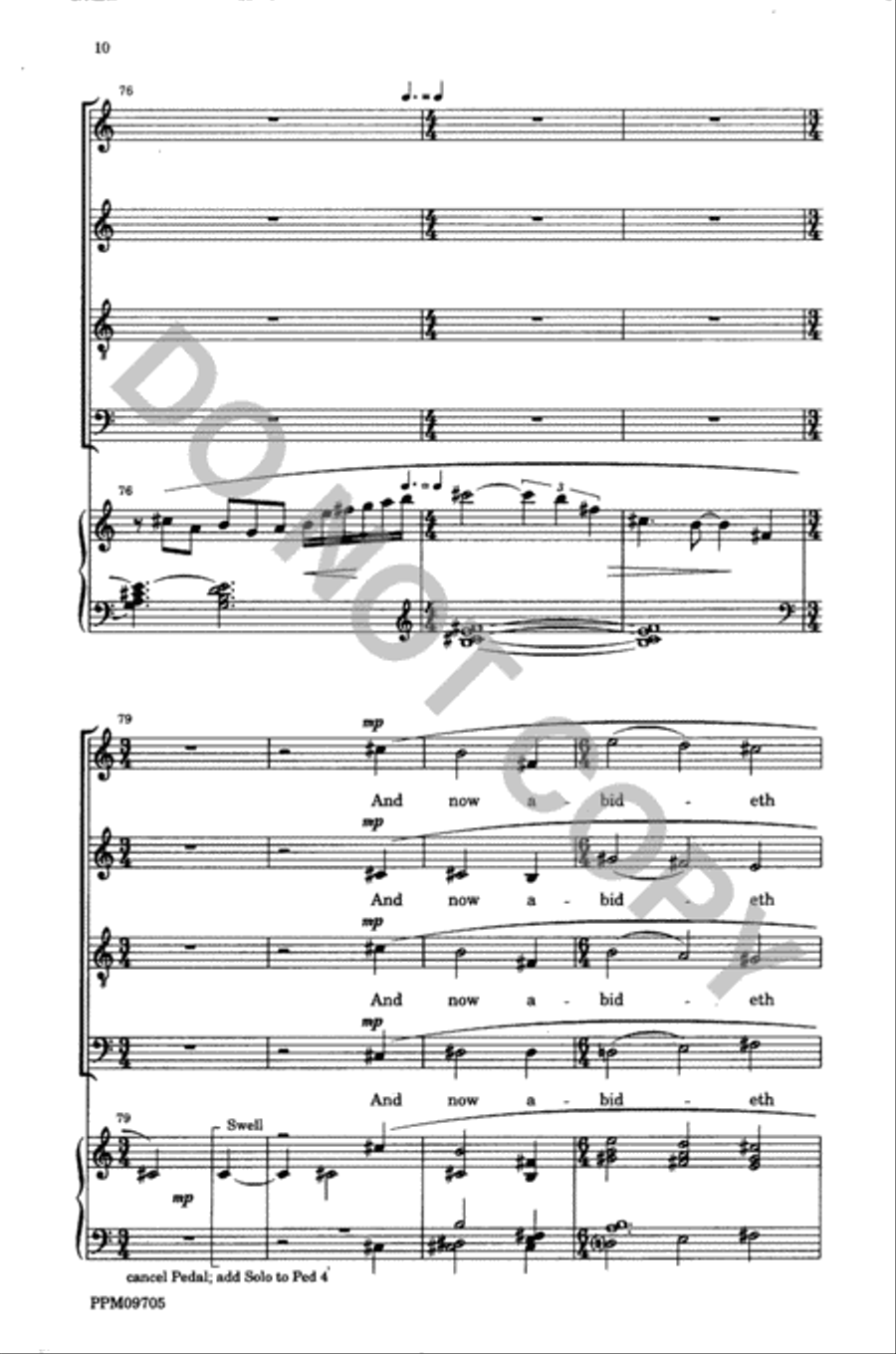 Though I Speak with the Tongues of Men and of Angels Divisi scores gallery preview page 11