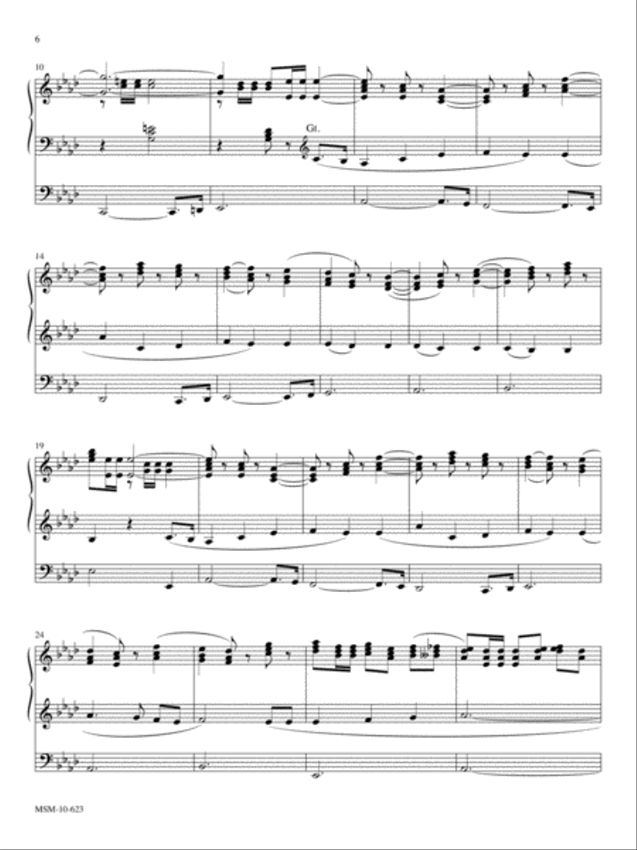 Now Let Us Rejoice: Ten Hymn Settings for Organ Organ Solo scores gallery preview page 4