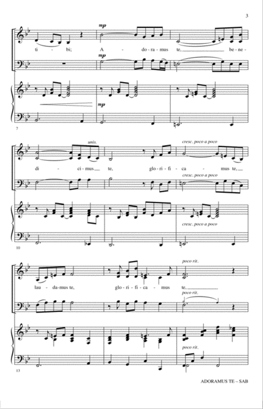 Adoramus Te 3-Part scores gallery preview page 2