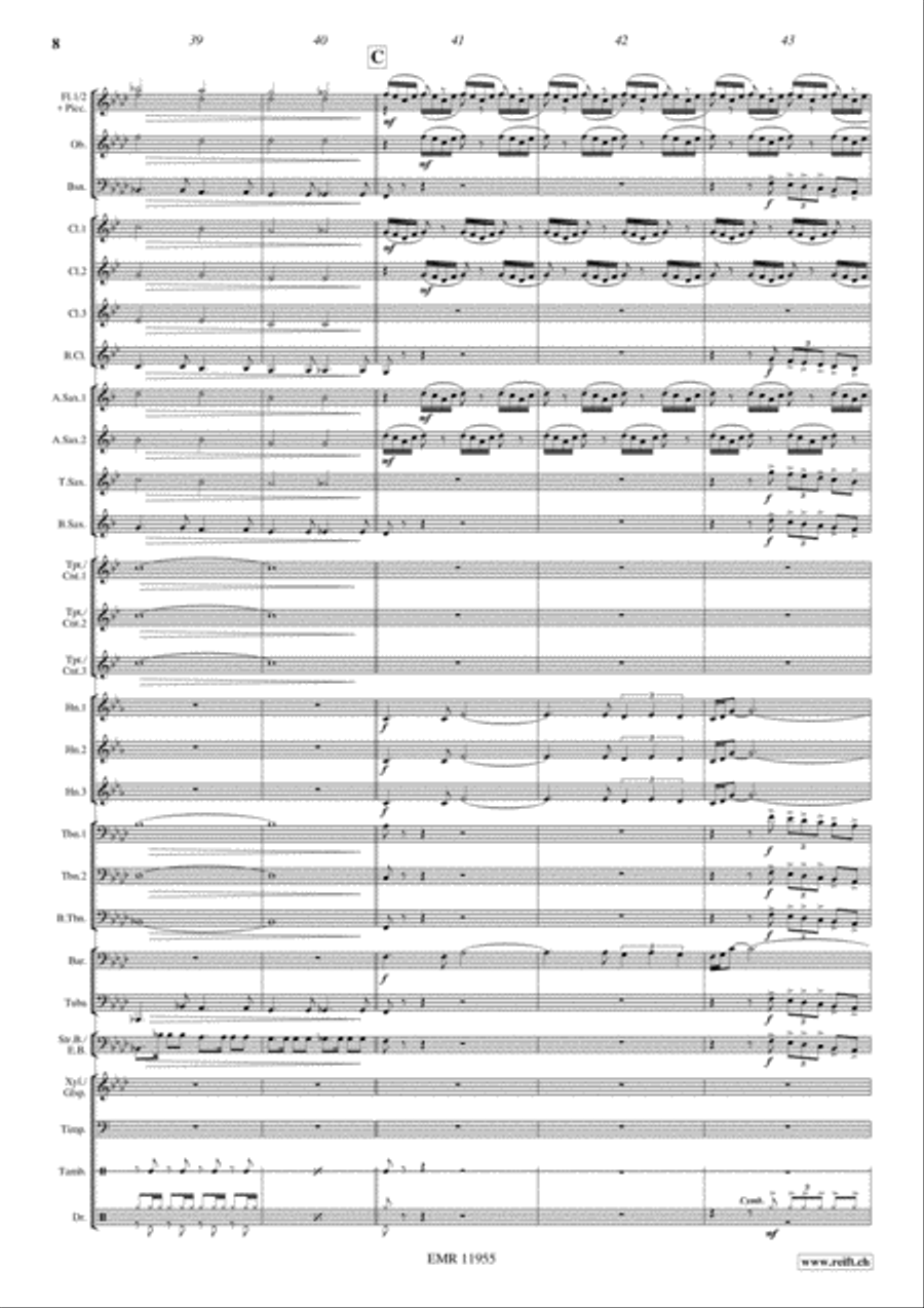 On Her Majesty's Secret Service Concert Band scores gallery preview page 9