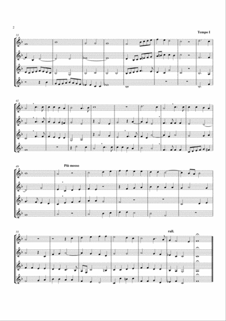 Vaghi Fiori Vaghi Fiori Clarinet Quartet scores gallery preview page 2