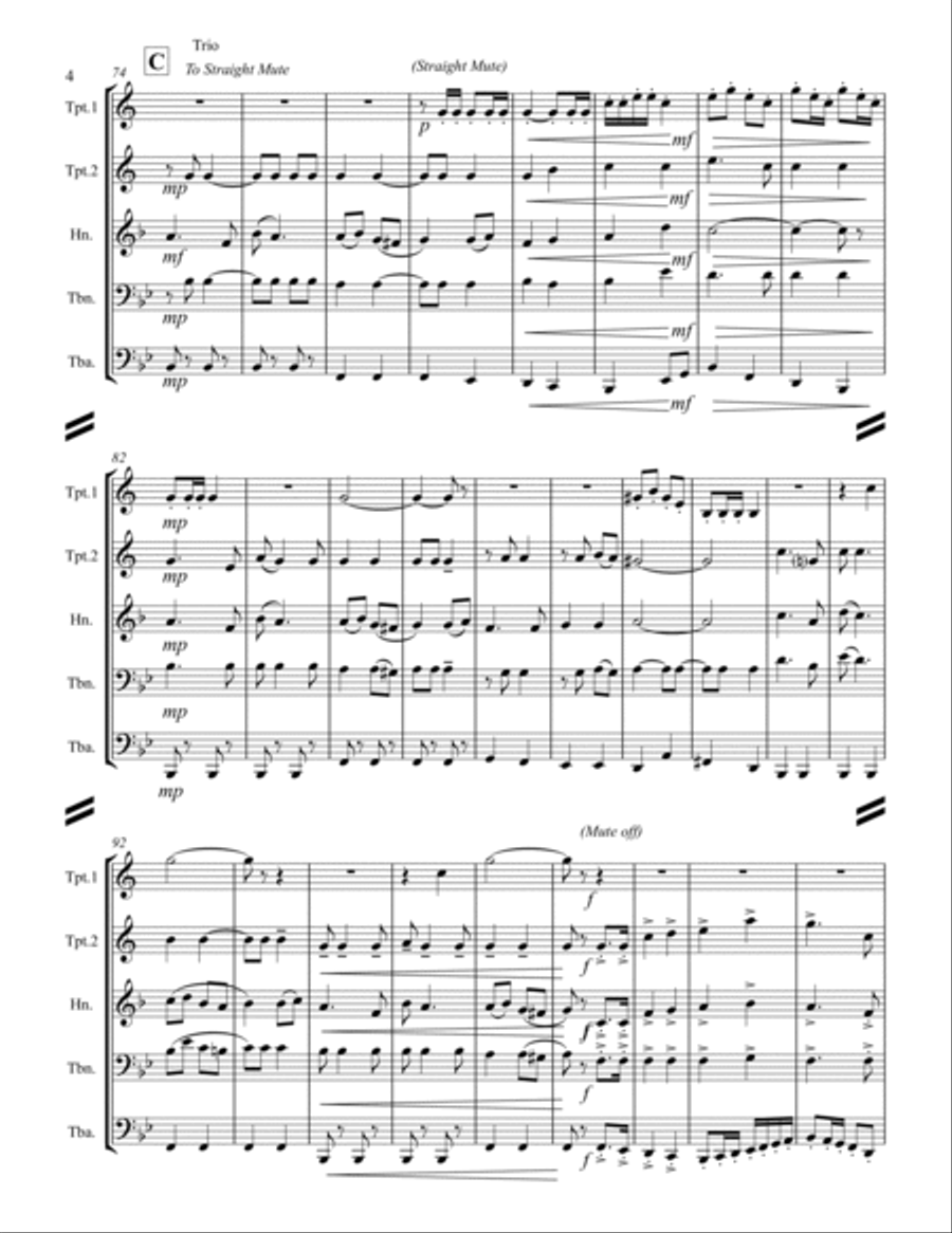 March - Army of the Nile (for Brass Quintet) image number null