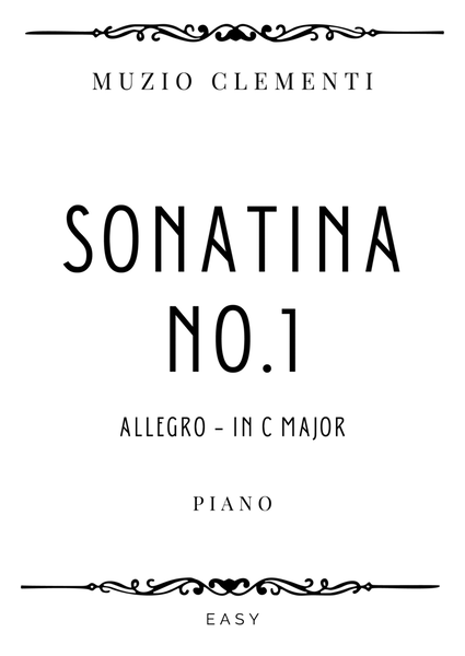Clementi - Allegro from Sonatina No.1 in C Major - Easy image number null
