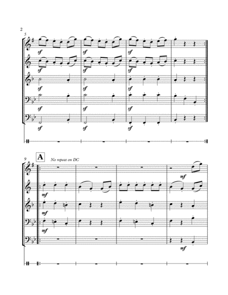 Sleigh Ride (Mozart) - Brass Quintet image number null