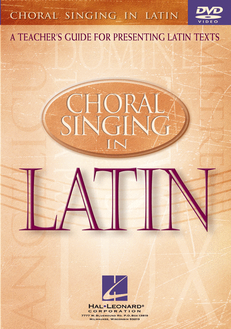 Choral Singing In Latin  - DVD