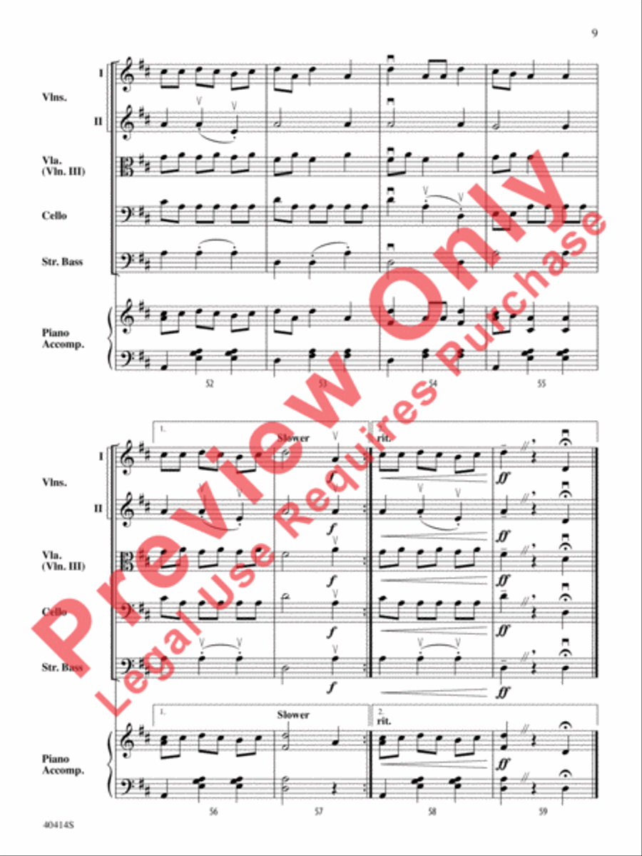 Strings All Around String Orchestra scores gallery preview page 10