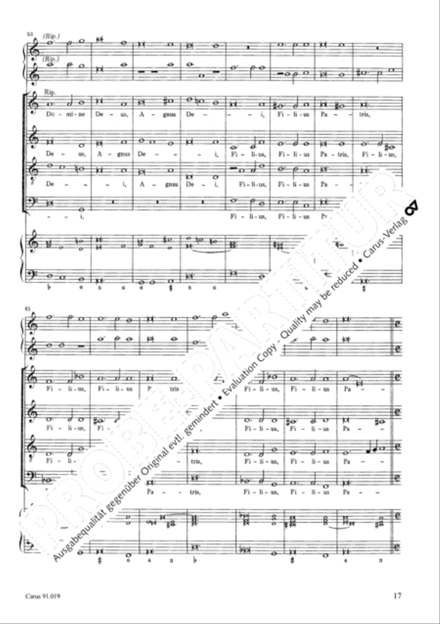 Non sine quare 4-Part scores gallery preview page 20