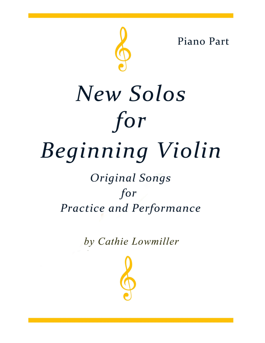 New Solos for Beginning Violin Piano Accompaniment image number null