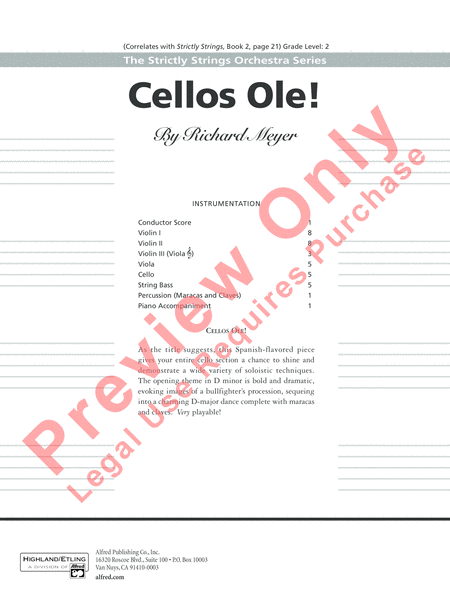 Cellos Ole! image number null