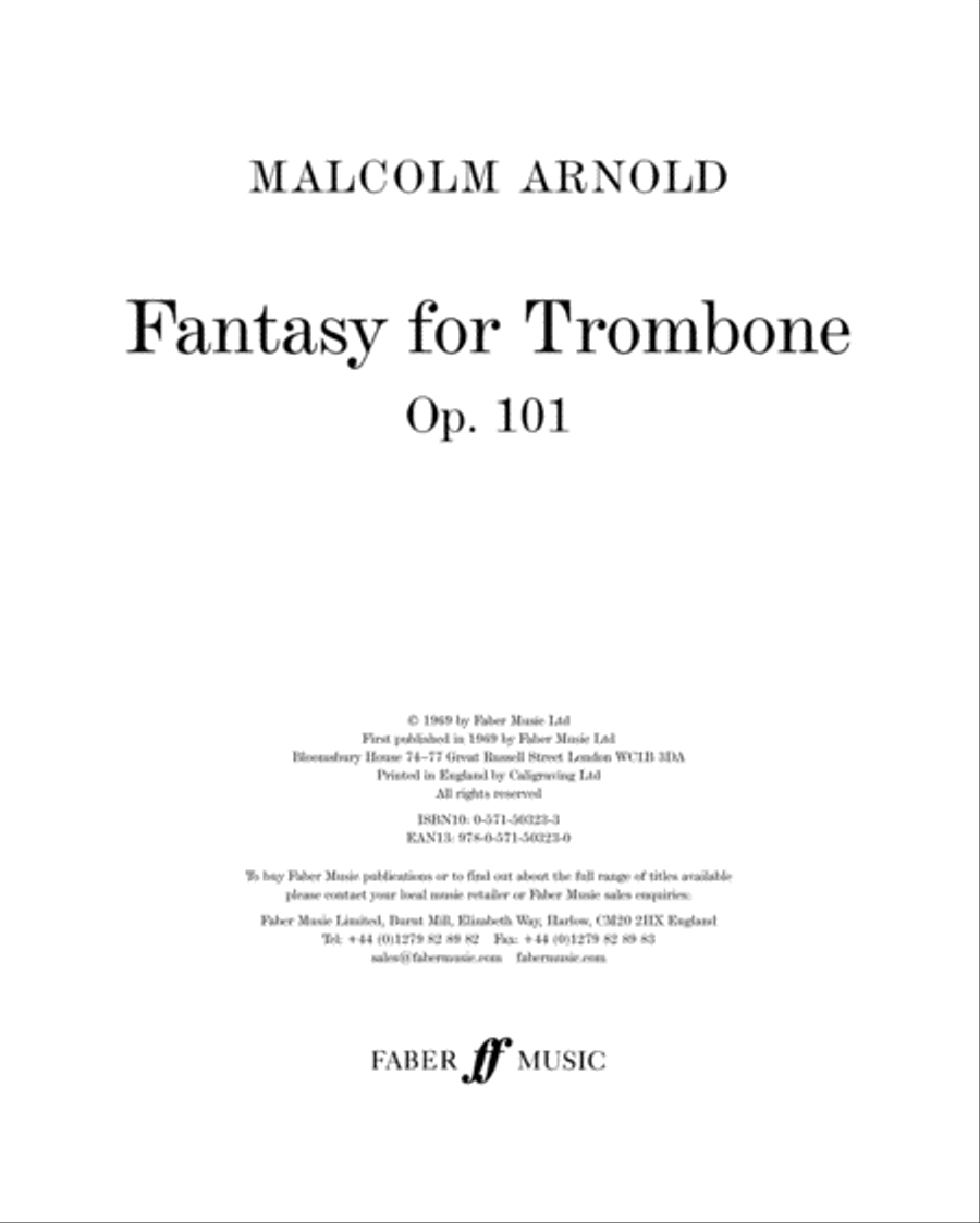 Fantasy for Trombone Fantasy for Trombone Small Ensemble scores gallery preview page 2