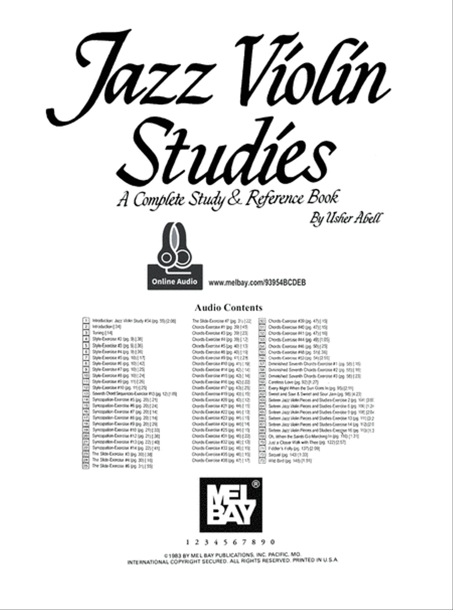 Jazz Violin Studies image number null