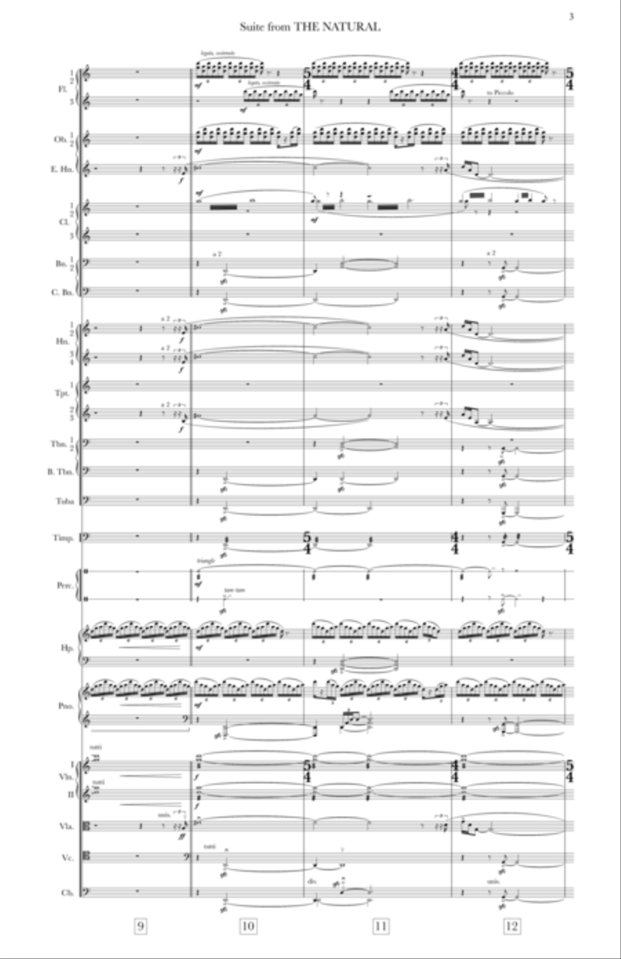 The Natural - Score Only Full Orchestra scores gallery preview page 5