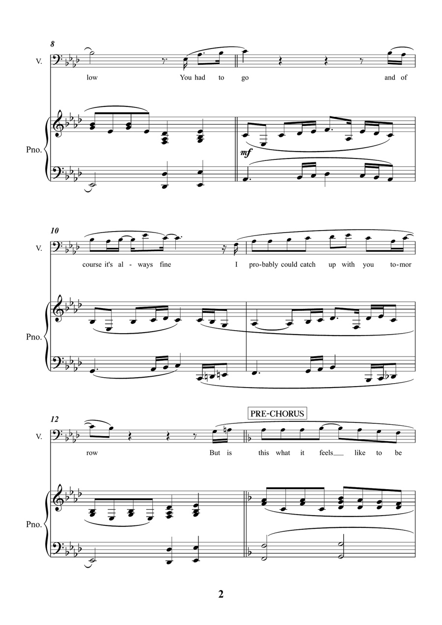 Lost In The Woods Piano, Vocal scores gallery preview page 2