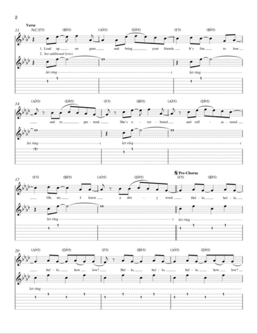 Smells Like Teen Spirit Acoustic Guitar scores gallery preview page 2