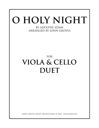 Book cover for O Holy Night - Viola & Cello Duet