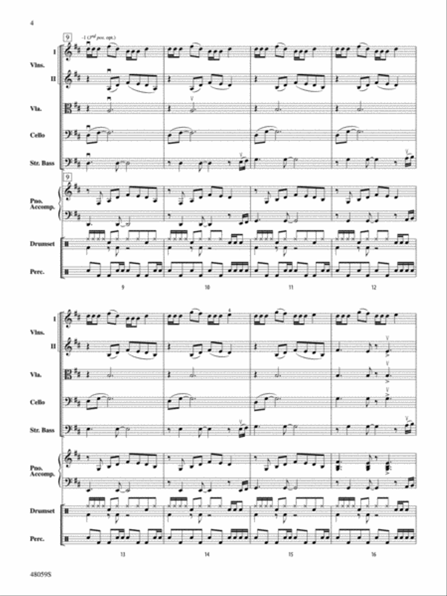 Sunflower: Score Sunflower: Score String Orchestra scores gallery preview page 4