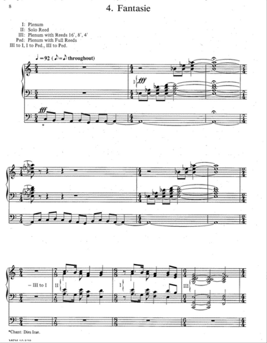 Partita on St. Anne Partita on St. Anne Organ scores gallery preview page 5