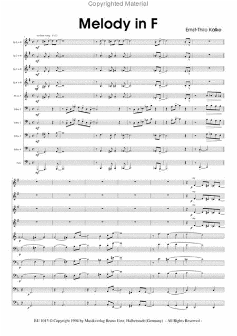 Melody in F Melody in F Horn scores gallery preview page 2