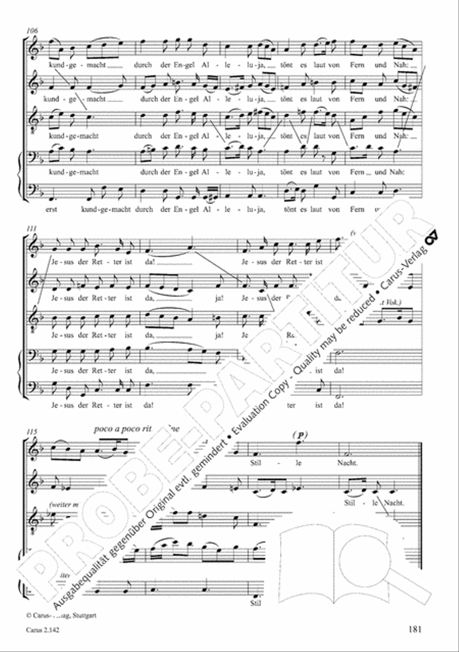Christmas Carols of the World. Choral collection 4-Part scores gallery preview page 149