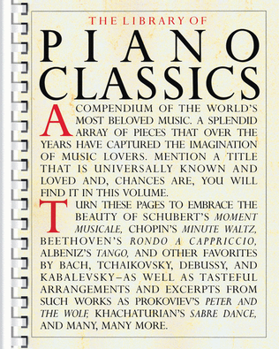 Book cover for Library of Piano Classics