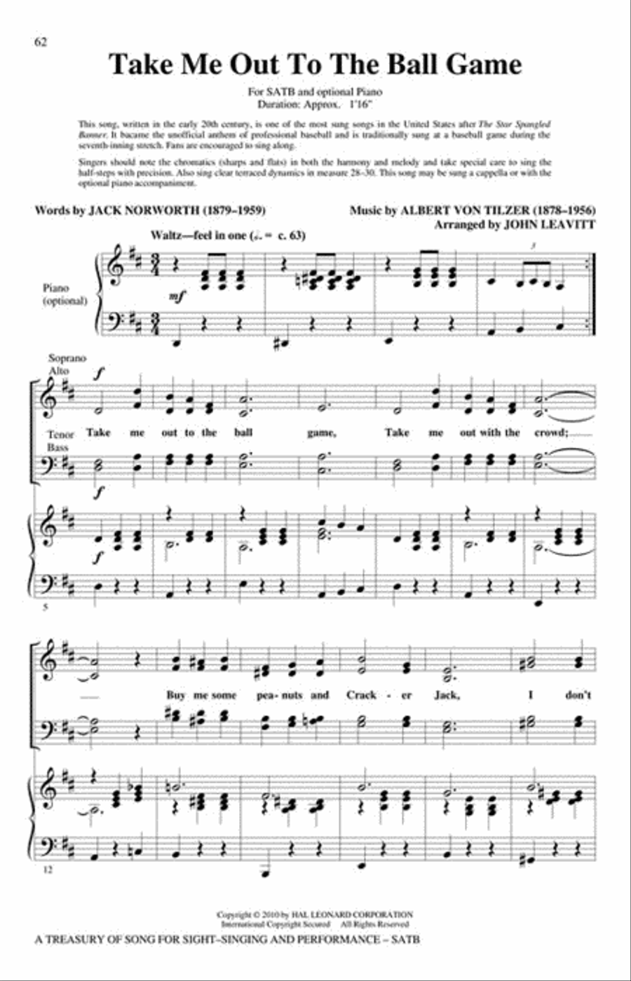 A Treasury of Song for Sight-Singing and Performance 4-Part scores gallery preview page 6