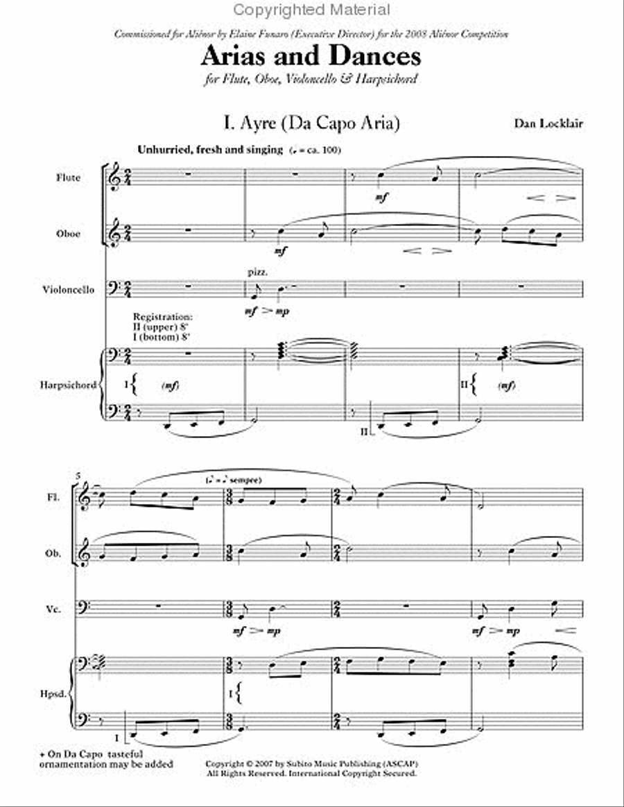 Arias and Dances Arias and Dances Choir scores gallery preview page 2