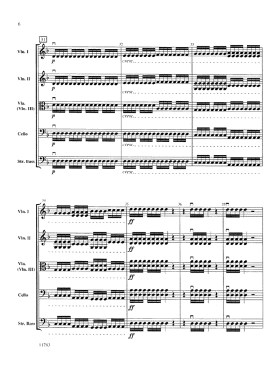 Arlington Sketches: Score String Orchestra scores gallery preview page 6