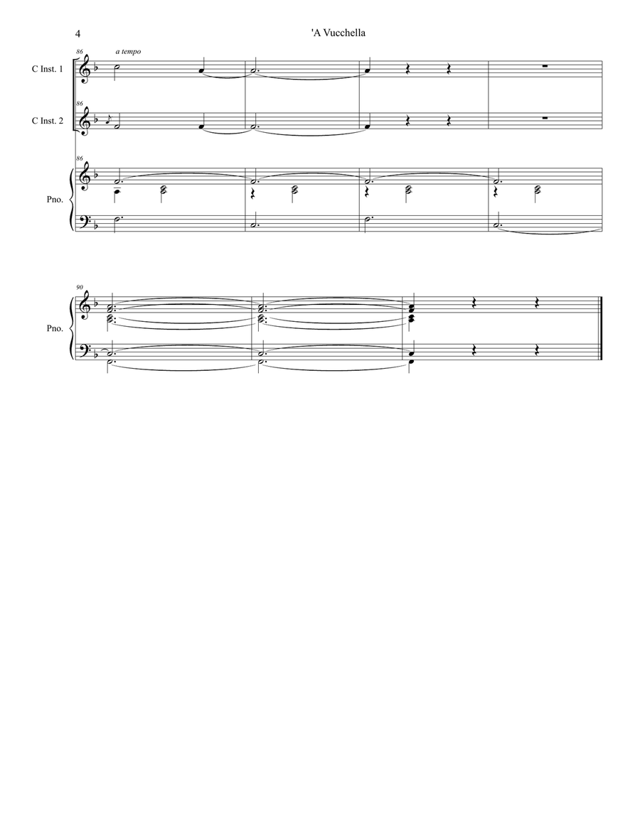 A Vucchella (Duet for Bb-Trumpet & French Horn) Brass Duet scores gallery preview page 5