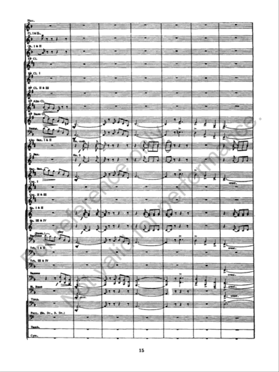 Incidental Suite Concert Band scores gallery preview page 16