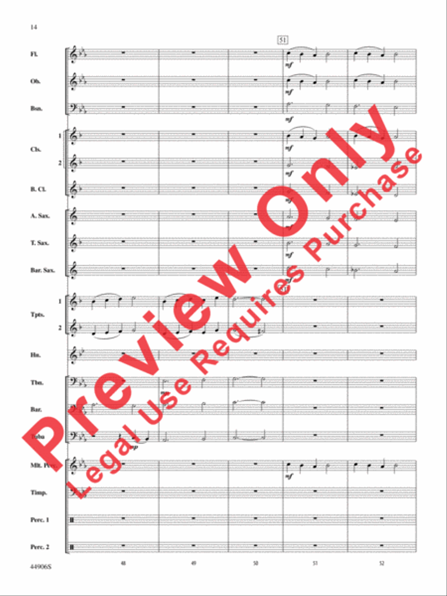 Pentagram Concert Band scores gallery preview page 14