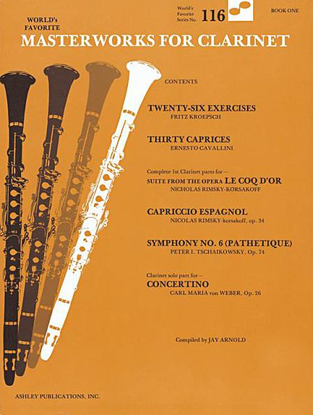 Masterworks For Clarinet Book 1 116 Worlds Favorite