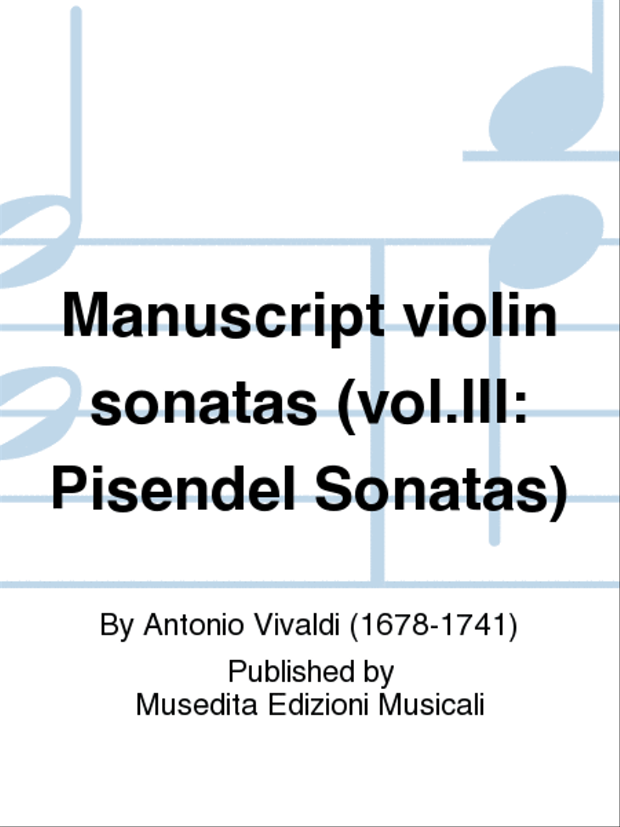 Le sonate dedicate a Pisendel Violin scores gallery preview page 1