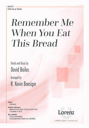 Book cover for Remember Me When You Eat This Bread