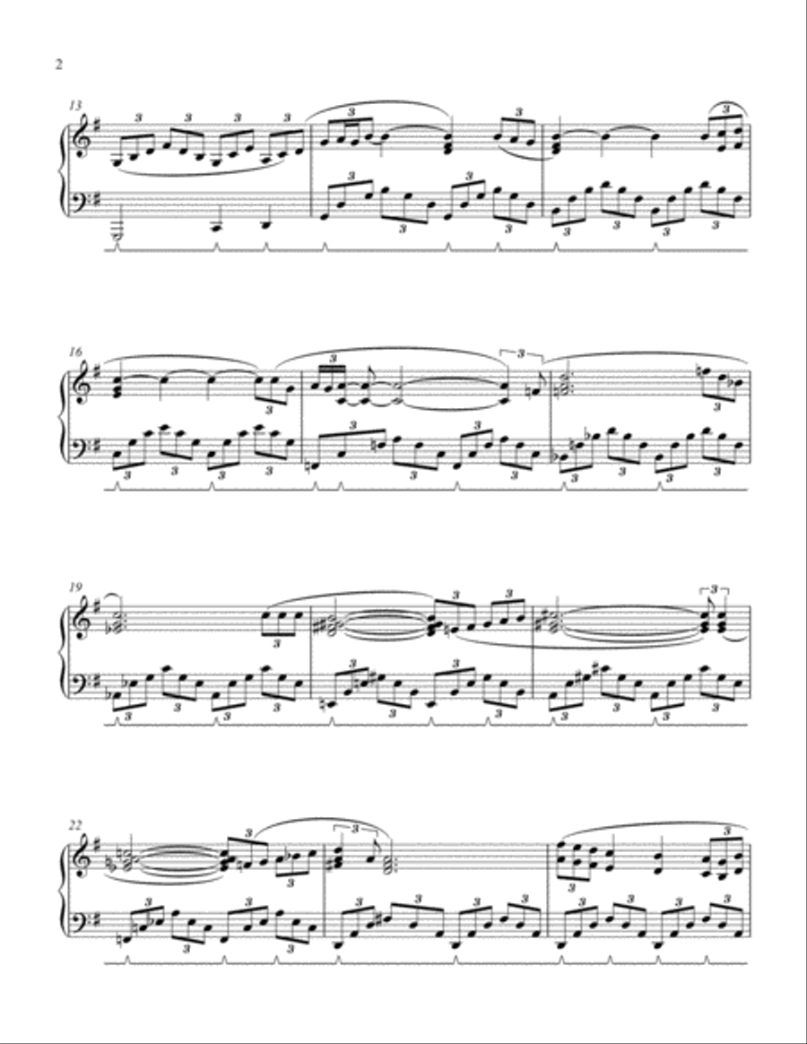 Colour My World Piano Solo scores gallery preview page 2
