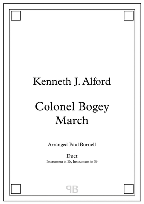 Colonel Bogey March, arranged for duet: instruments in Eb and Bb