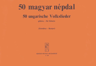 Book cover for 50 Hungarian Folksongs