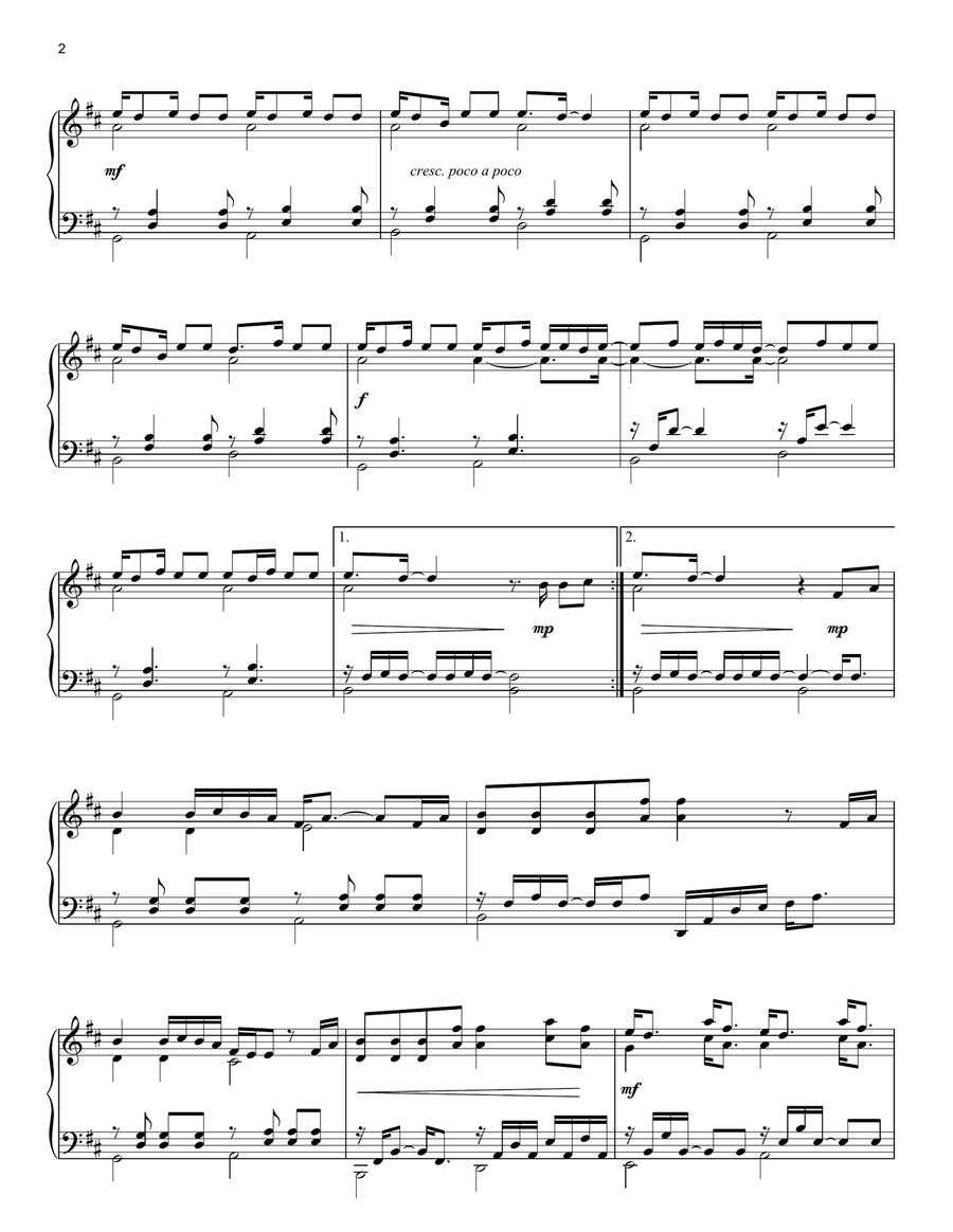 Young And Beautiful Piano Solo scores gallery preview page 2
