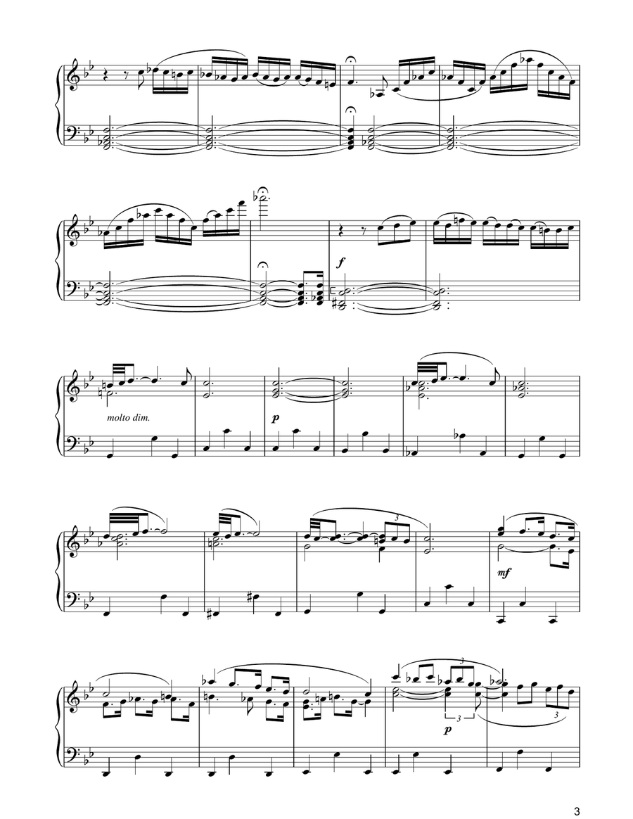 Adagio Piano Solo scores gallery preview page 3