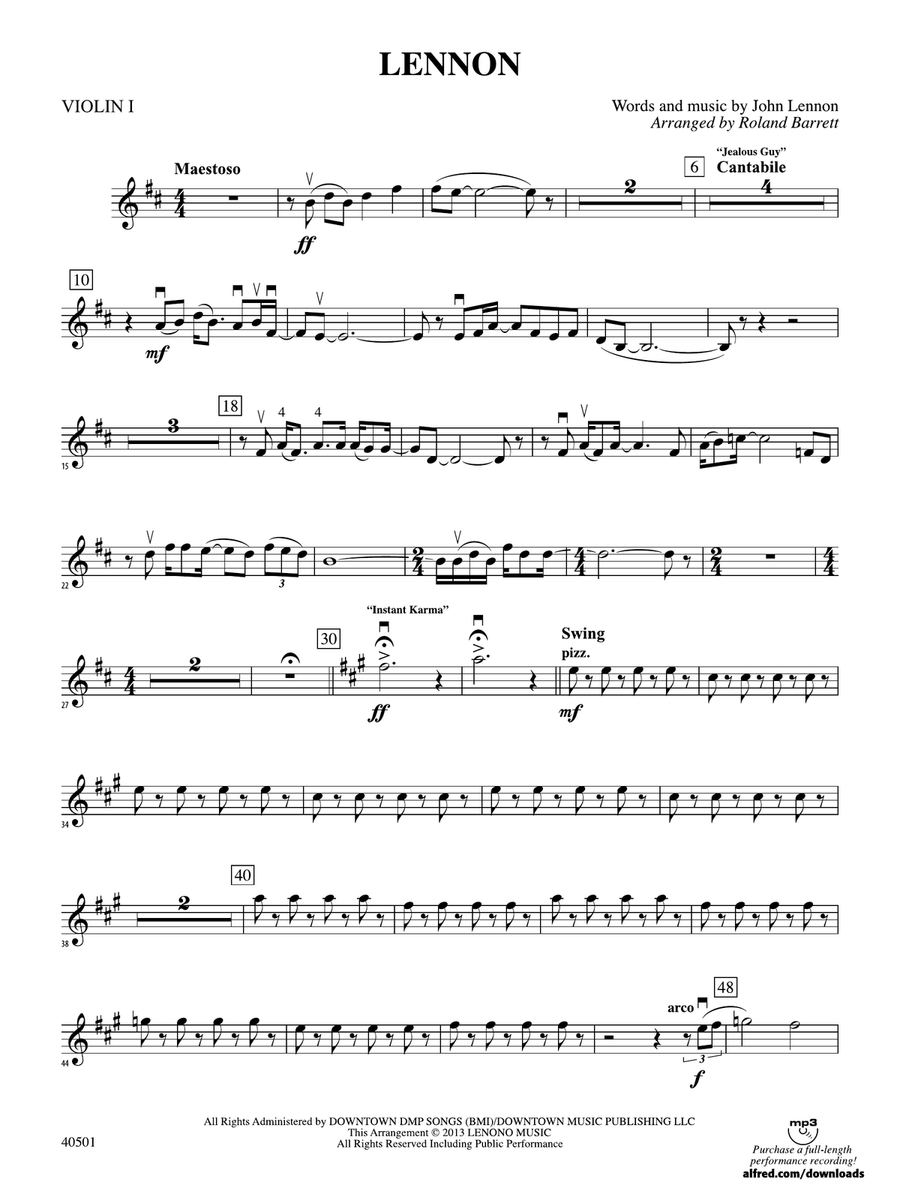 Lennon: 1st Violin