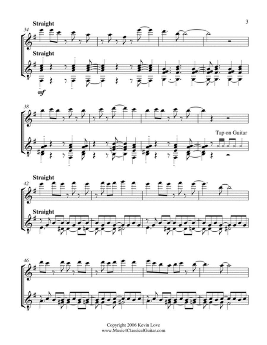 A Love Song for Violin and Guitar - Score and Parts image number null
