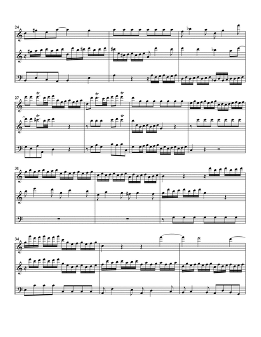 Trio sonata HWV 401 (Op.5, no.6) (arrangement for 3 recorders (AAB))