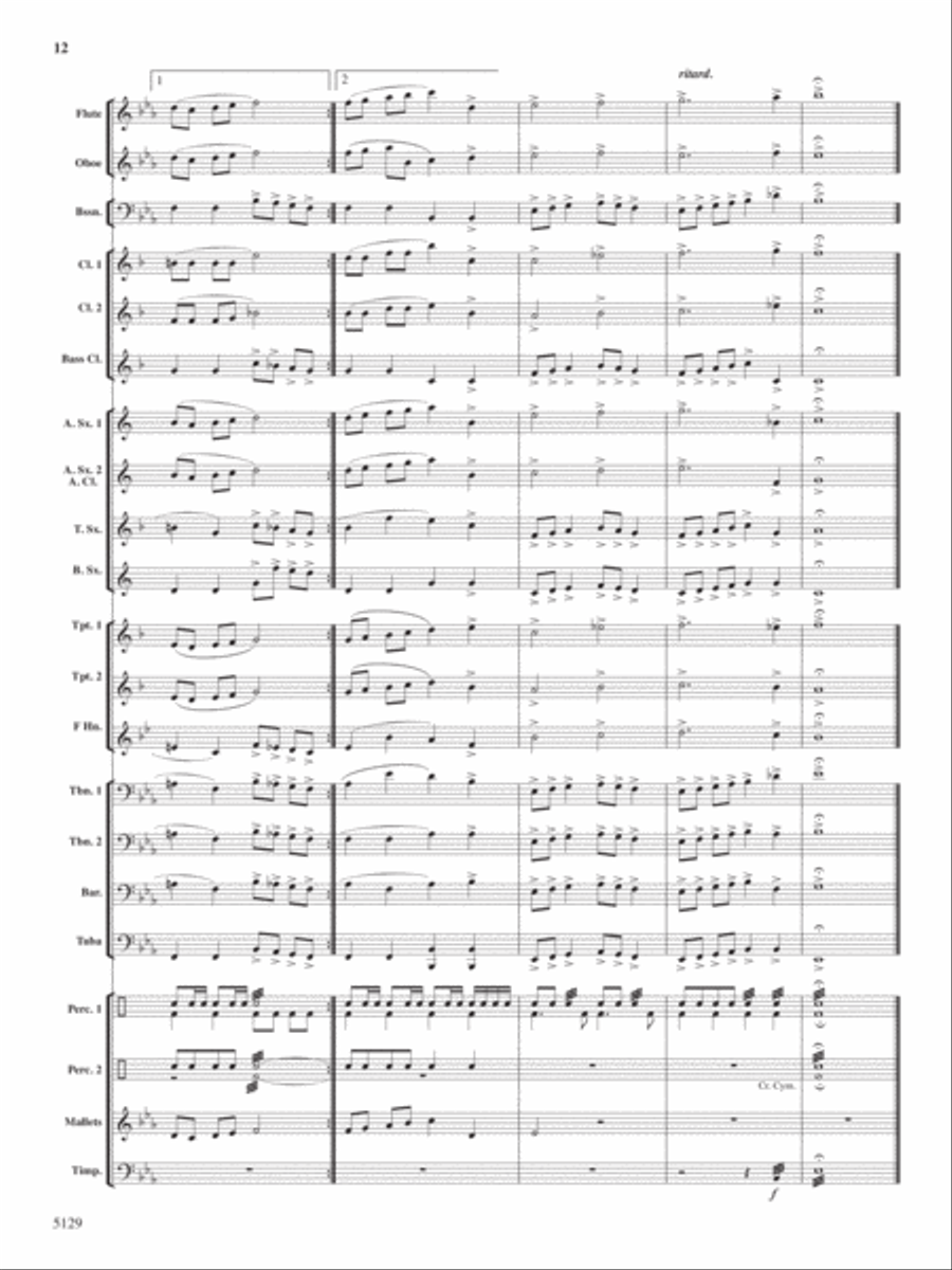 Witch's Dance Concert Band scores gallery preview page 12