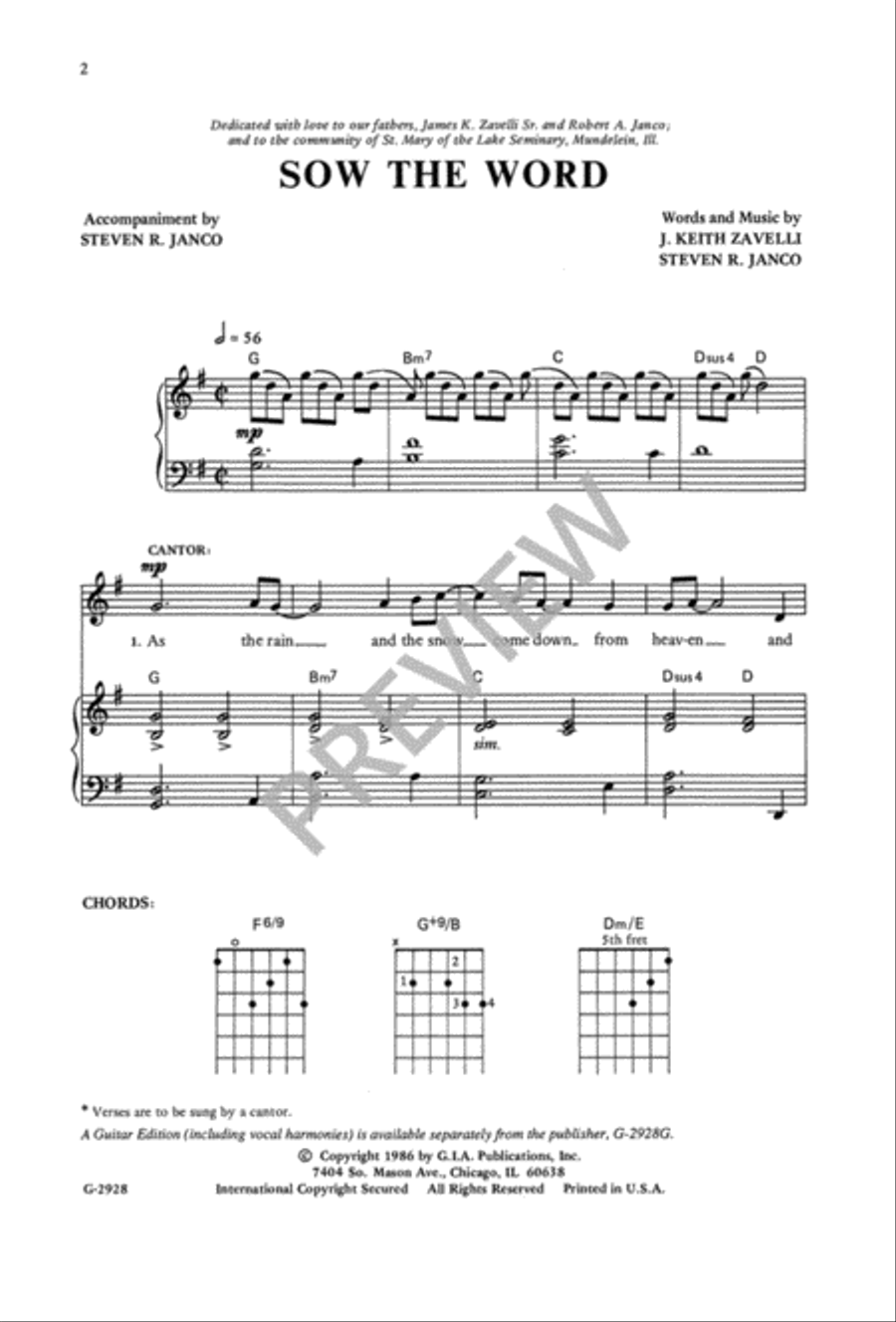 Sow the Word Sow the Word 3-Part scores gallery preview page 3