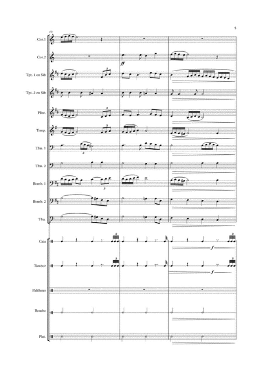 Costaleros de fe Brass Ensemble scores gallery preview page 5